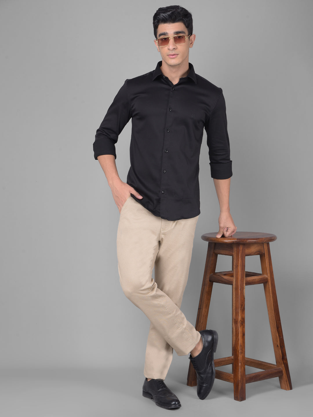 Black Shirt-Men Shirts-Crimsoune Club