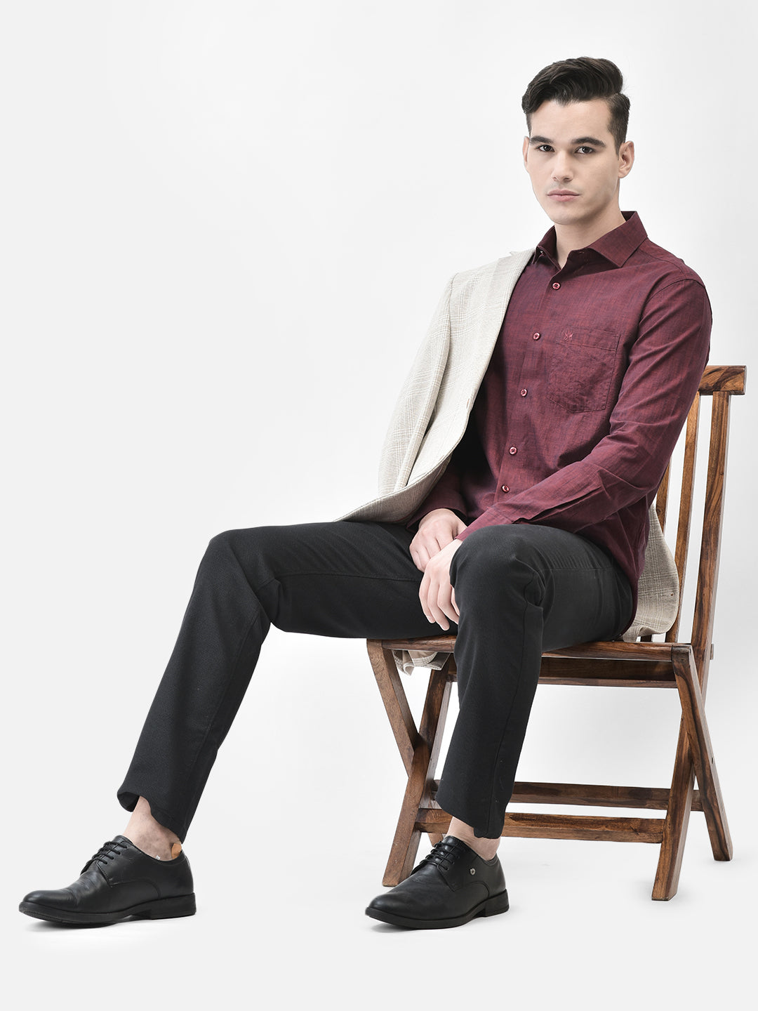 Maroon Shirt-Men Shirts-Crimsoune Club