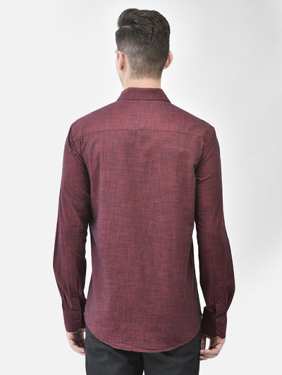 Maroon Shirt-Men Shirts-Crimsoune Club