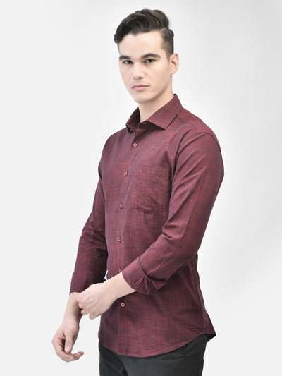 Maroon Shirt-Men Shirts-Crimsoune Club