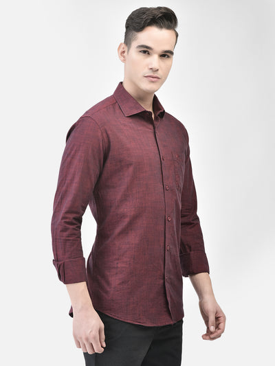 Maroon Shirt-Men Shirts-Crimsoune Club