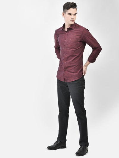 Maroon Shirt-Men Shirts-Crimsoune Club