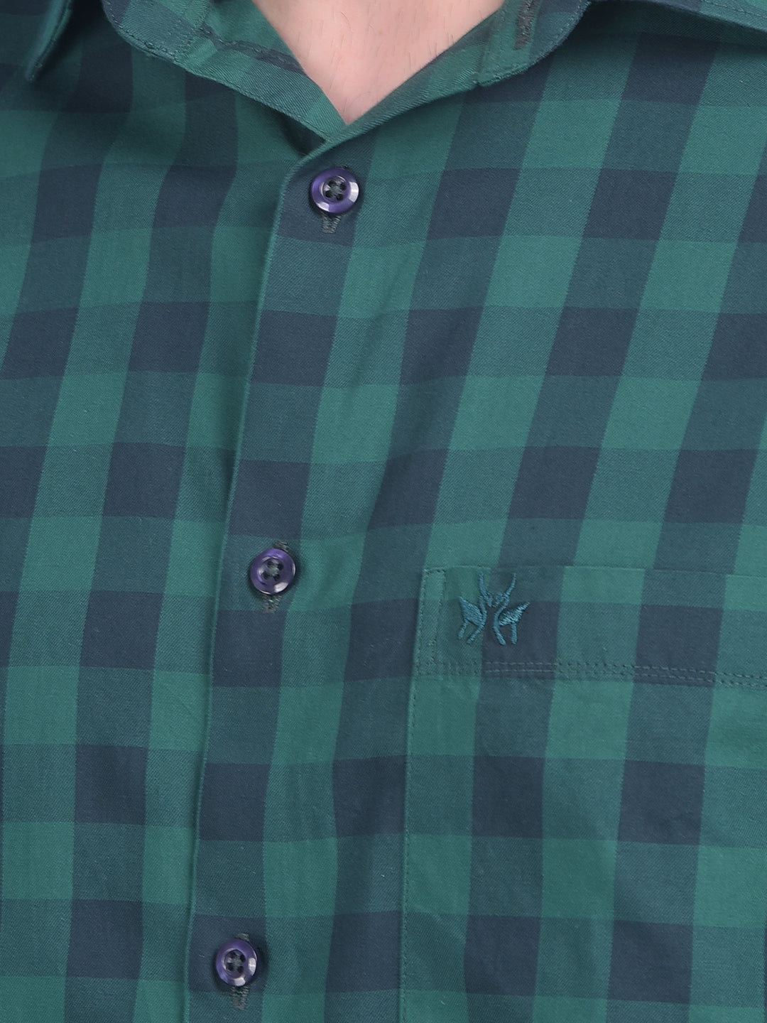 Light Blue Checks Shirt-Men Shirts-Crimsoune Club