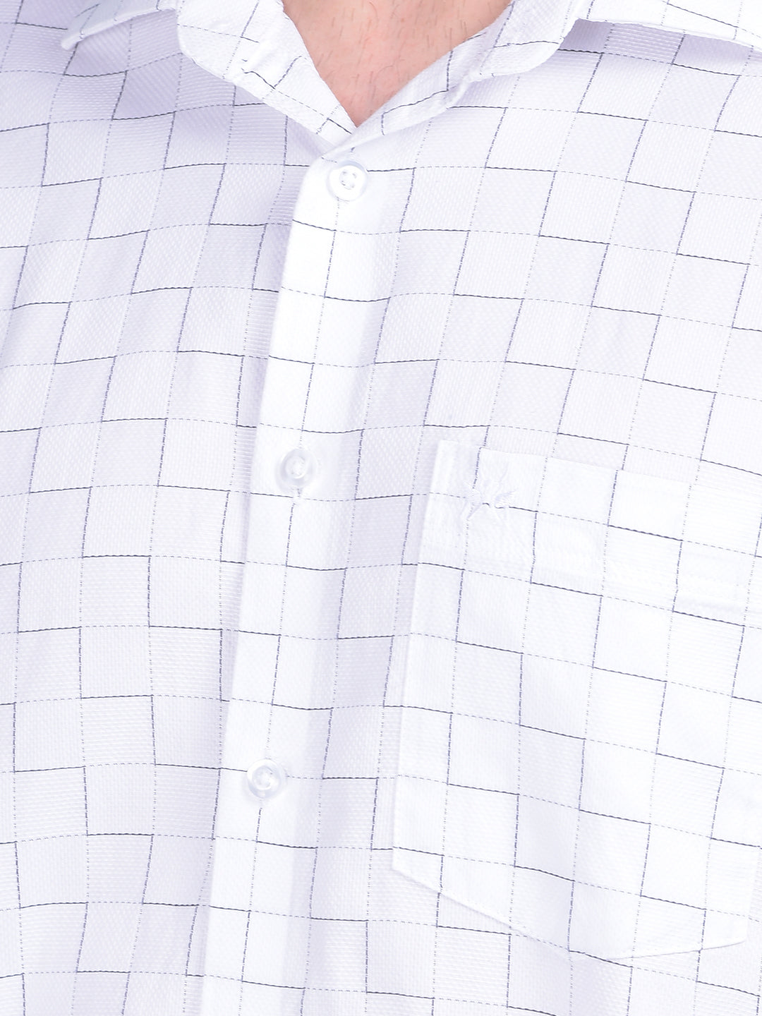 Printed White 100% Cotton Shirt-Men Shirts-Crimsoune Club