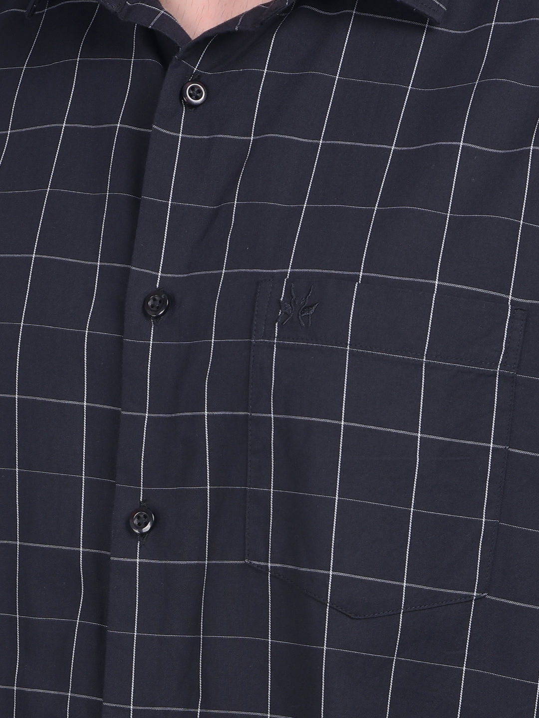 Black Checks Shirt-Men Shirts-Crimsoune Club