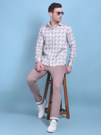 Multi-Colour Floral Print 100% Cotton Shirt-Men Shirts-Crimsoune Club