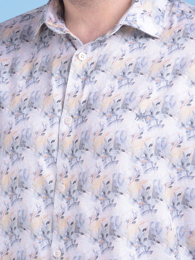 Multi-Colour Floral Print 100% Cotton Shirt-Men Shirts-Crimsoune Club