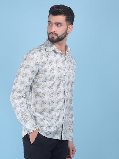 Multi-Colour Floral Print 100% Cotton Shirt-Men Shirts-Crimsoune Club