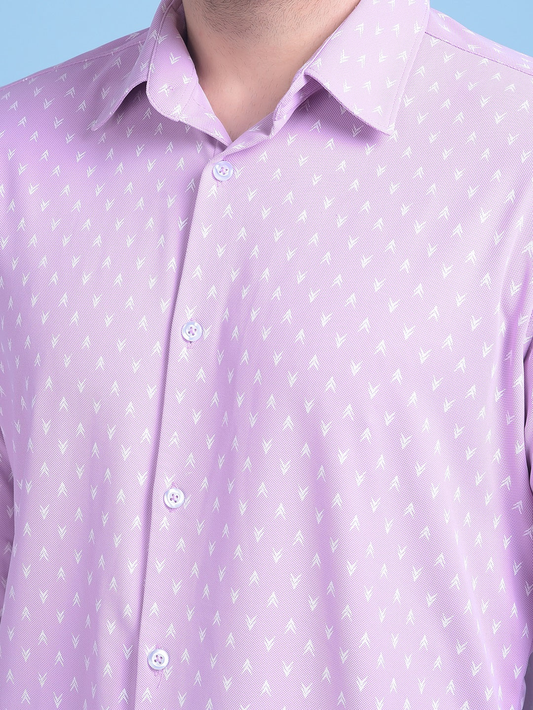 Printed Purple Shirt-Men Shirts-Crimsoune Club