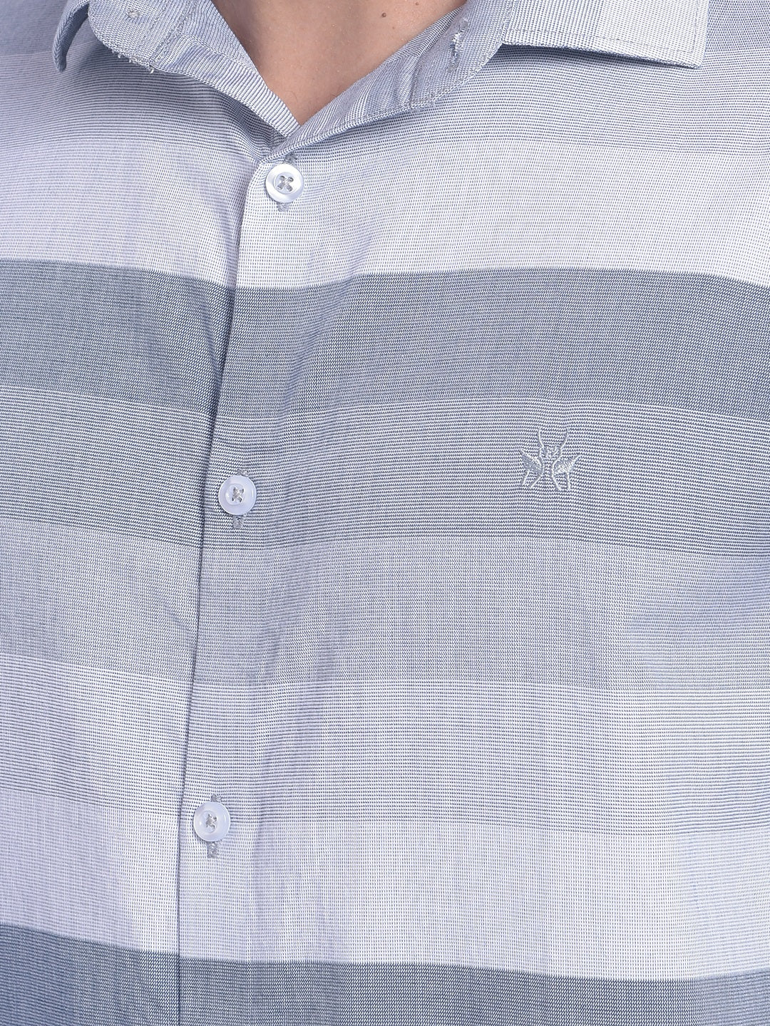 Blue Striped Shirt-Men Shirts-Crimsoune Club