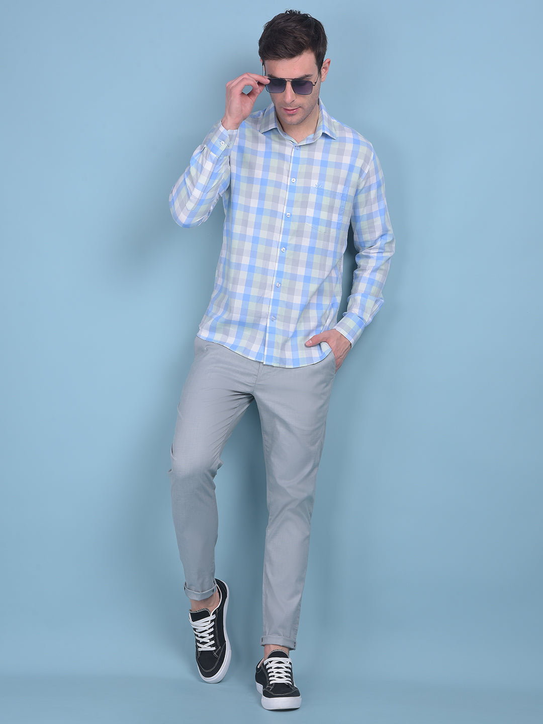 Multi Checks Shirt-Men Shirts-Crimsoune Club