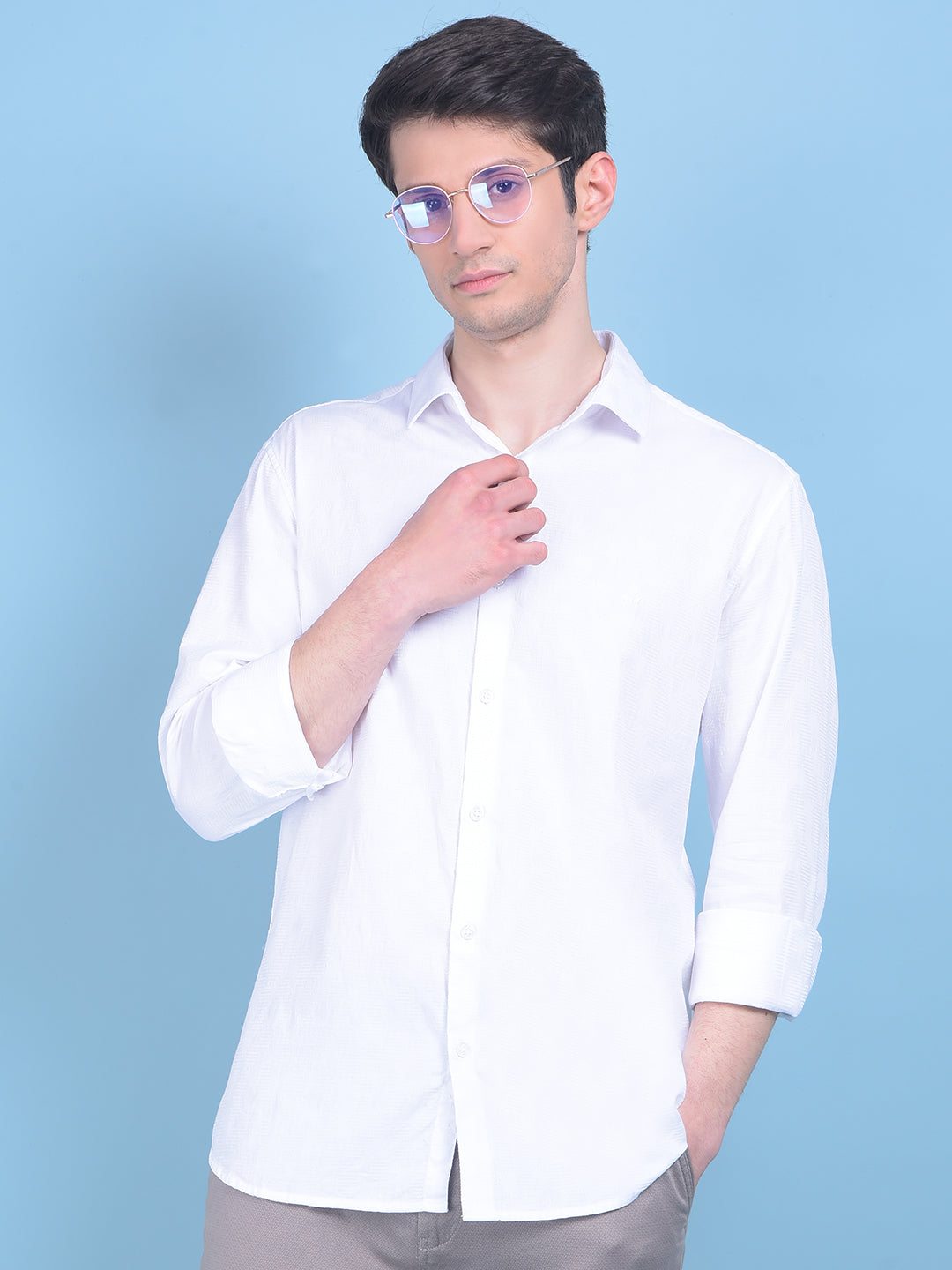 White Shirt-Men Shirts-Crimsoune Club