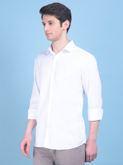 White Shirt-Men Shirts-Crimsoune Club