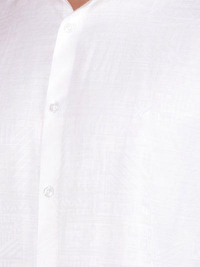 White Printed Shirt-Men Shirts-Crimsoune Club
