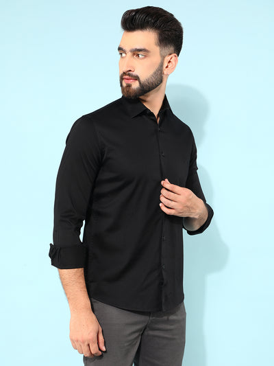Black Shirt-Men Shirts-Crimsoune Club