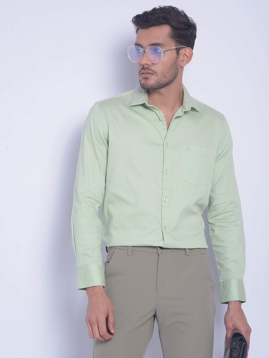 Green Shirt-Men Shirts-Crimsoune Club