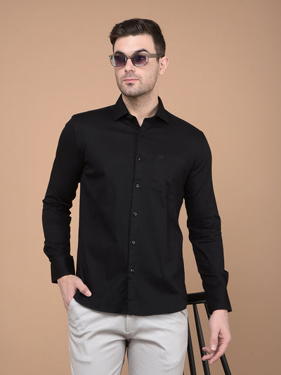 Black Shirt-Men Shirts-Crimsoune Club