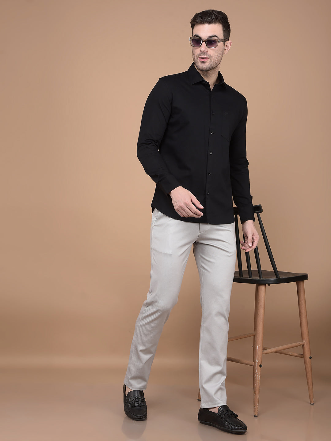Black Shirt-Men Shirts-Crimsoune Club