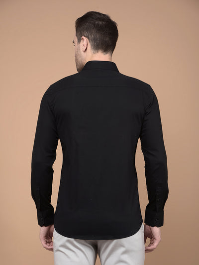 Black Shirt-Men Shirts-Crimsoune Club