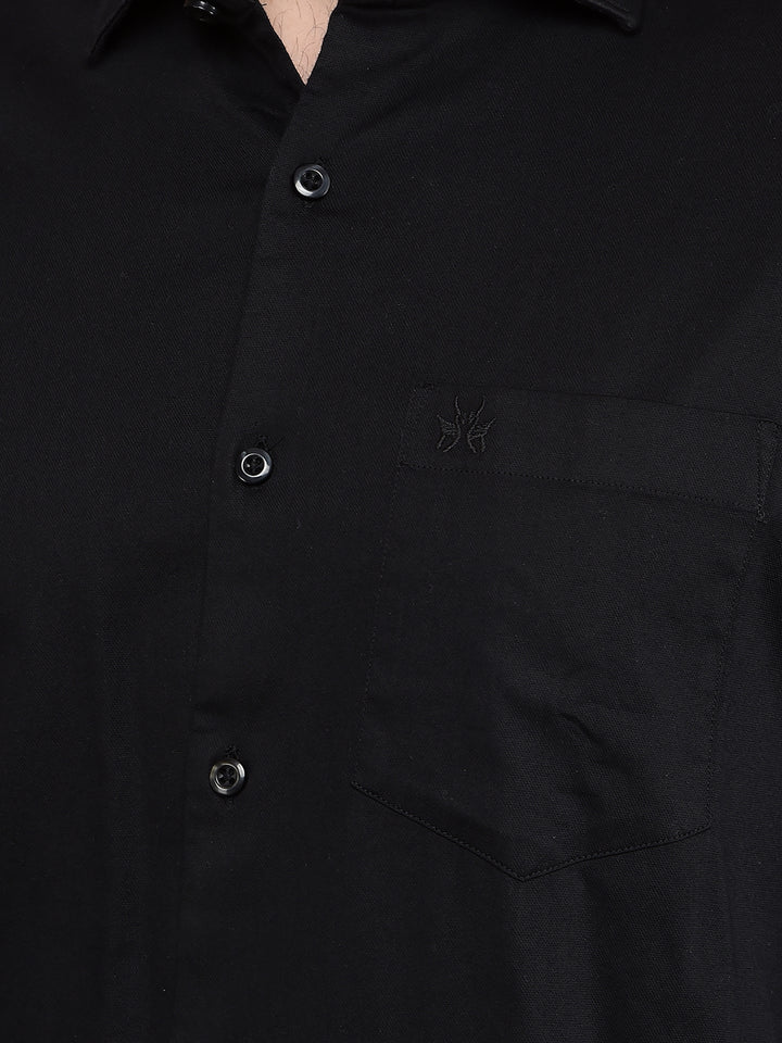 Black Shirt-Men Shirts-Crimsoune Club