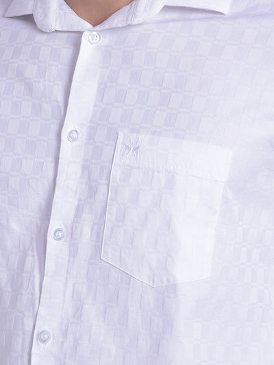 White Printed Shirt-Men Shirts-Crimsoune Club