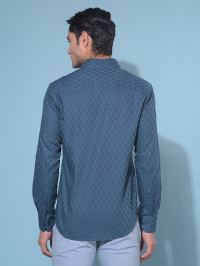 Green Printed 100% Cotton Shirt-Men Shirts-Crimsoune Club