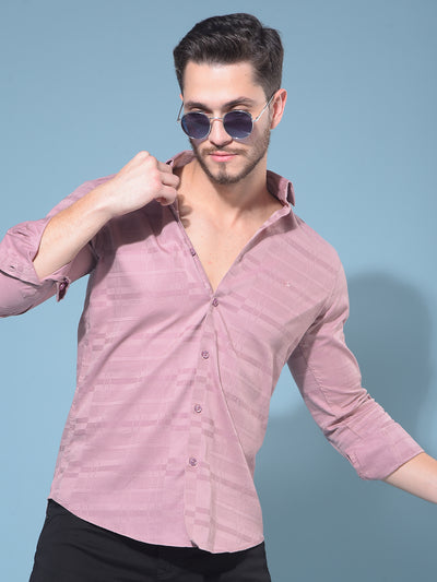 Pink Tartan Check Shirt-Men Shirts-Crimsoune Club