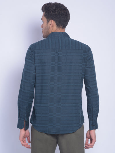 Green Printed Shirt-Men Shirts-Crimsoune Club