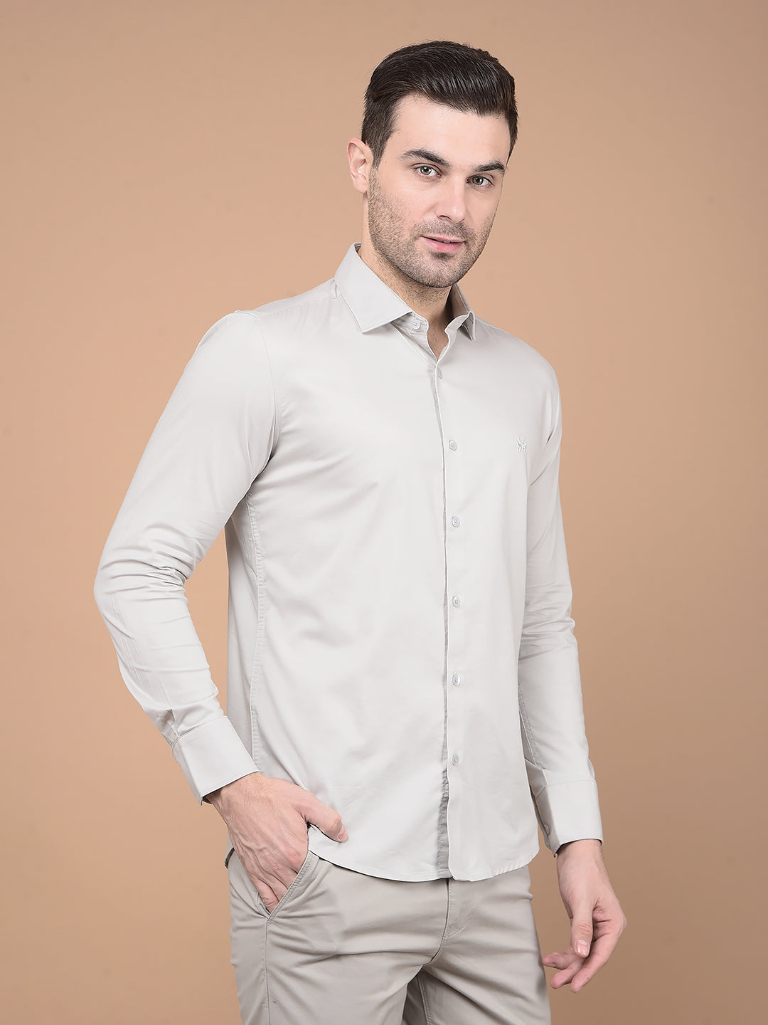Grey Shirt-Men Shirts-Crimsoune Club