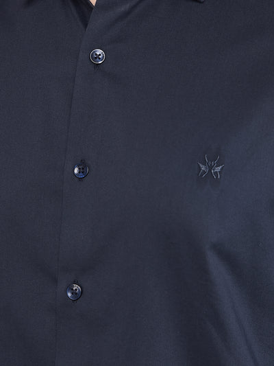 Navy Blue Shirt-Men Shirts-Crimsoune Club