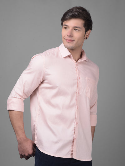 Peach Shirt-Men Shirts-Crimsoune Club