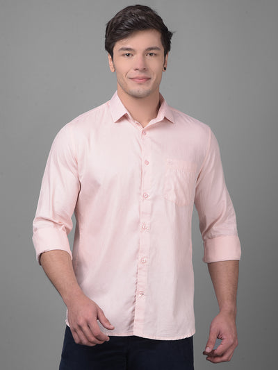 Peach Shirt-Men Shirts-Crimsoune Club