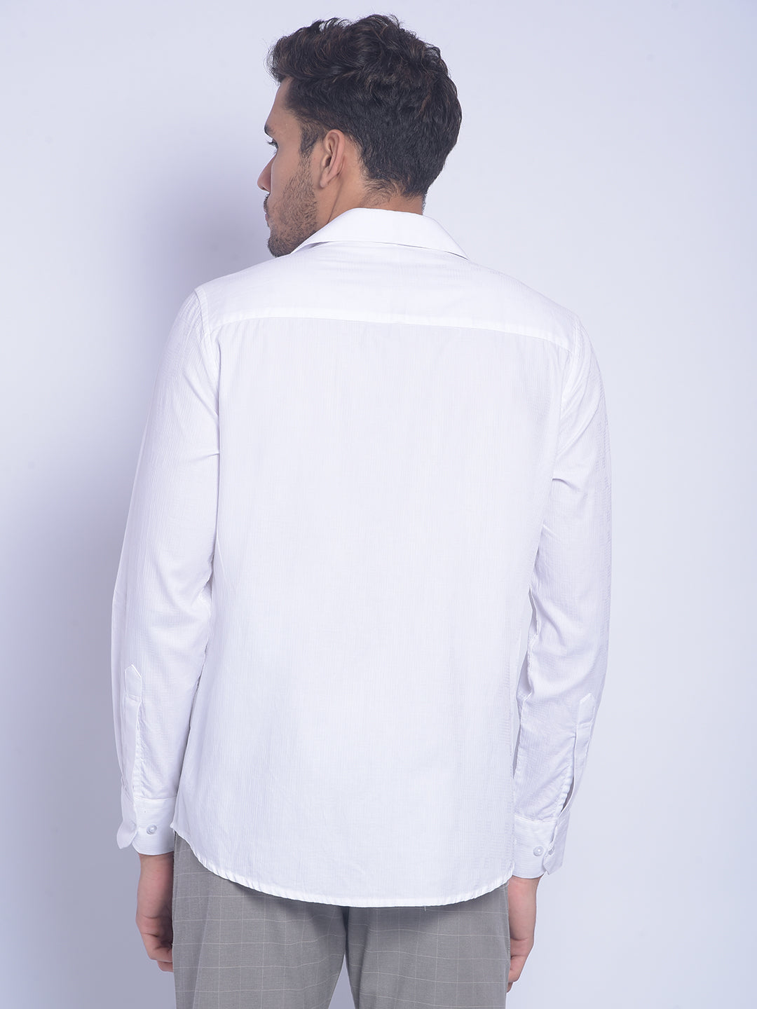 White Printed Shirt-Men Shirts-Crimsoune Club