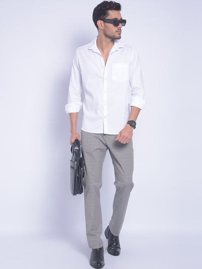 White Printed Shirt-Men Shirts-Crimsoune Club