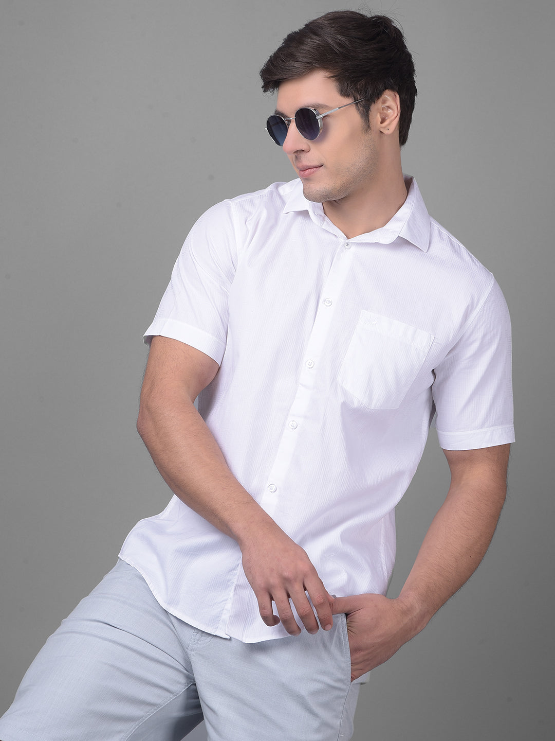 White Shirt-Men Shirts-Crimsoune Club