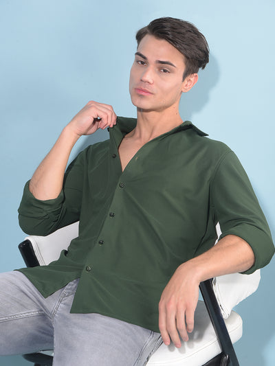 Green Shirt-Men Shirts-Crimsoune Club