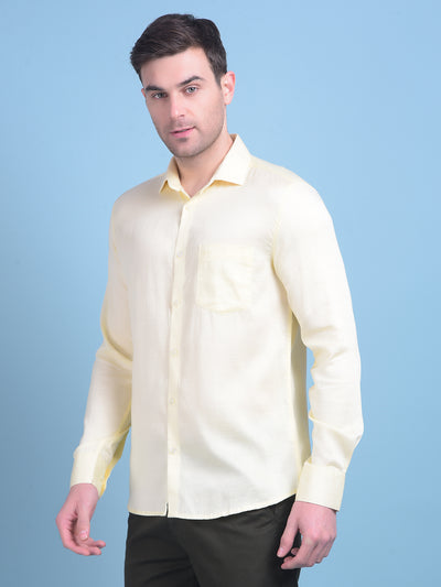 Yellow Shirt-Men Shirts-Crimsoune Club