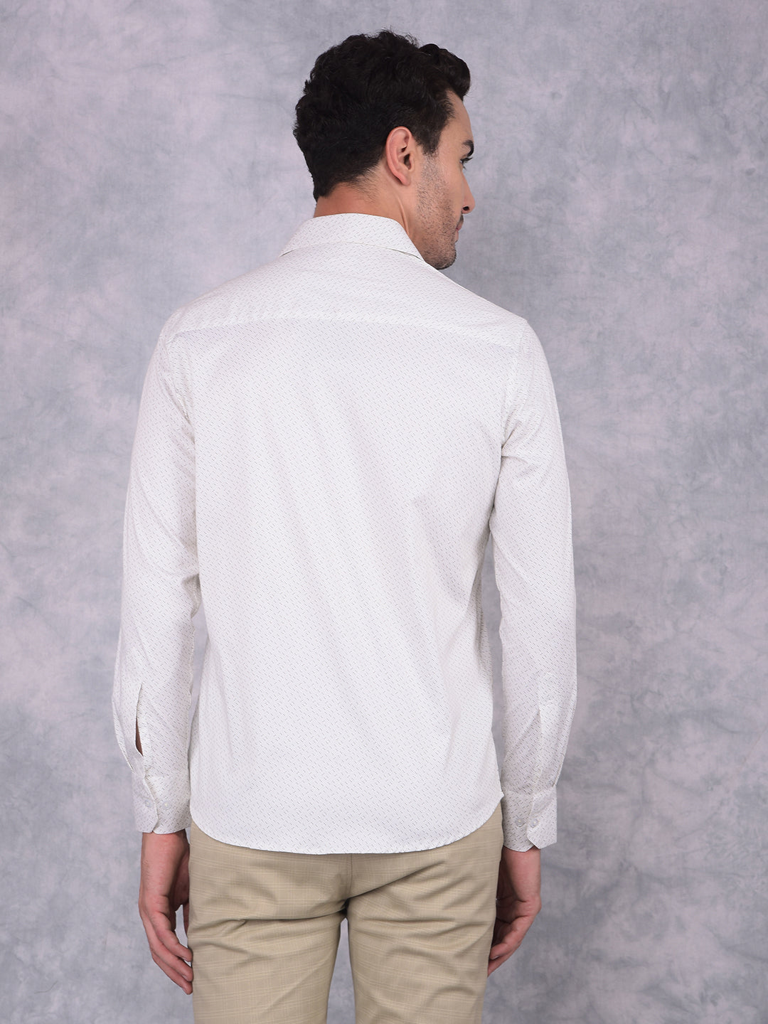 Green Printed Shirt-Men Shirts-Crimsoune Club