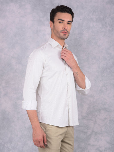 Green Printed Shirt-Men Shirts-Crimsoune Club