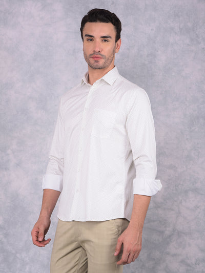 Green Printed Shirt-Men Shirts-Crimsoune Club