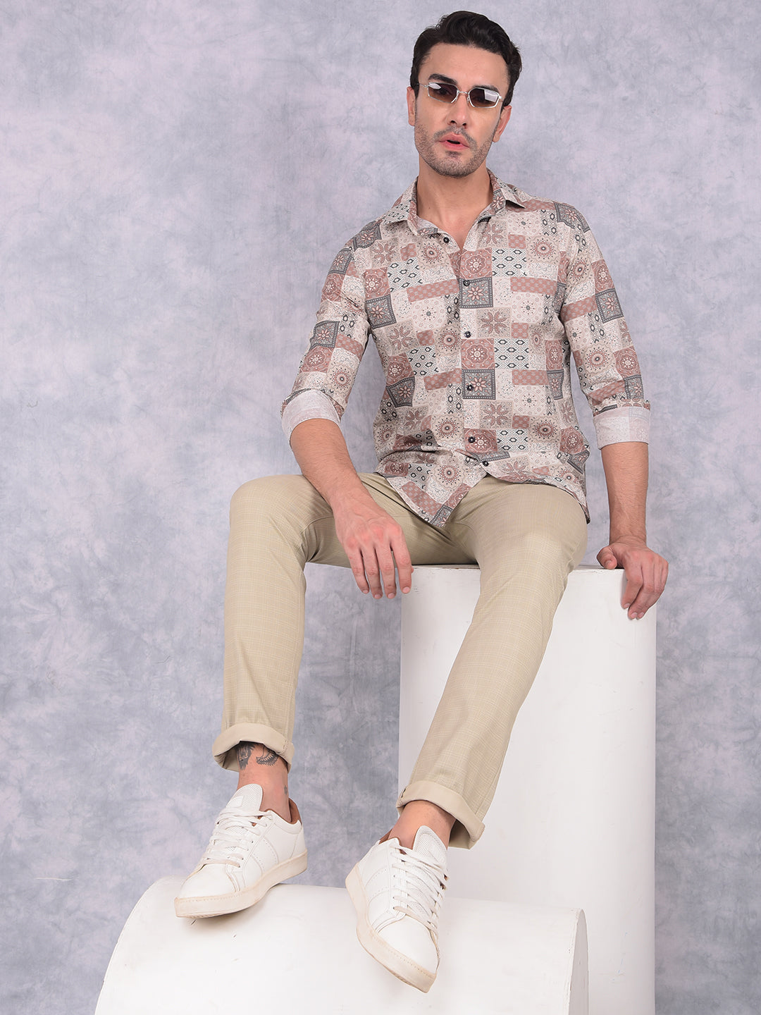 Multi-Color Printed Shirt-Men Shirts-Crimsoune Club