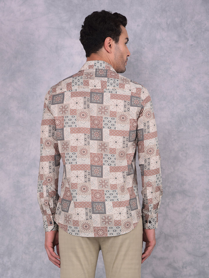 Multi-Color Printed Shirt-Men Shirts-Crimsoune Club