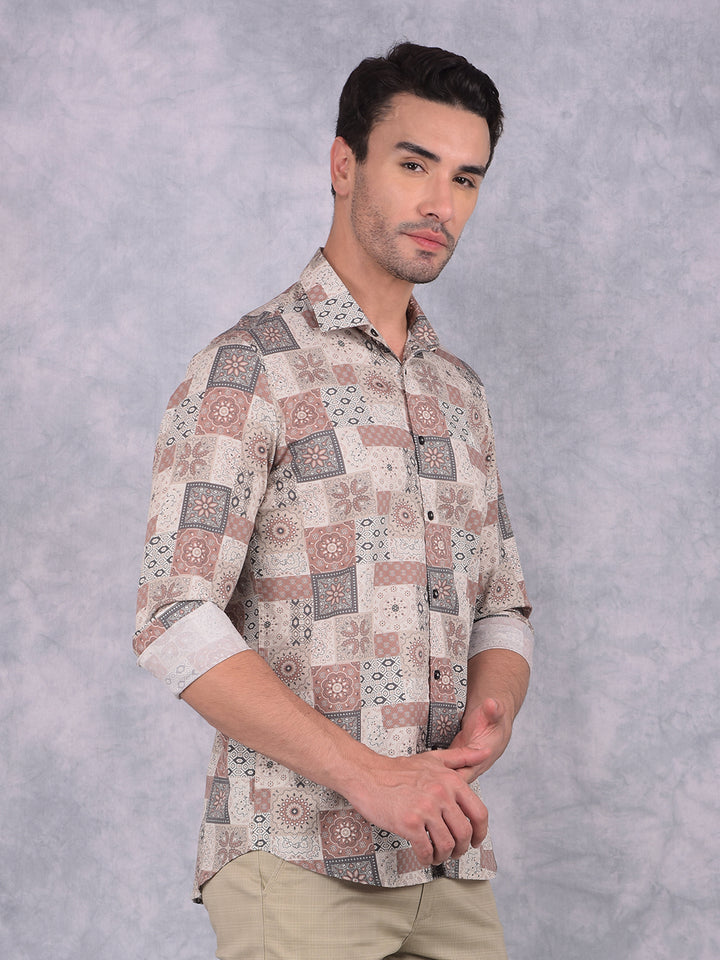 Multi-Color Printed Shirt-Men Shirts-Crimsoune Club