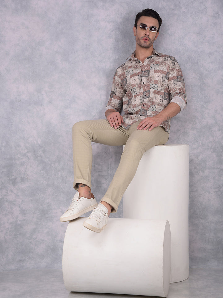 Multi-Color Printed Shirt-Men Shirts-Crimsoune Club