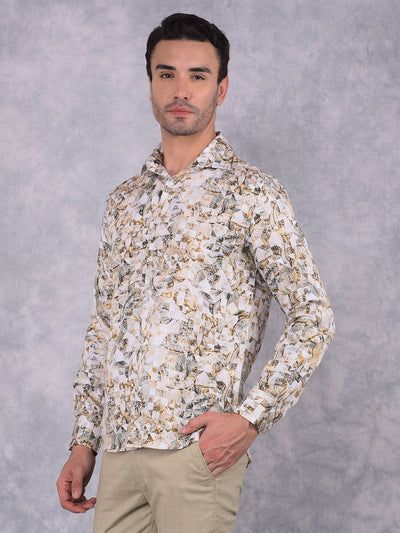 White Printed Shirt-Men Shirts-Crimsoune Club
