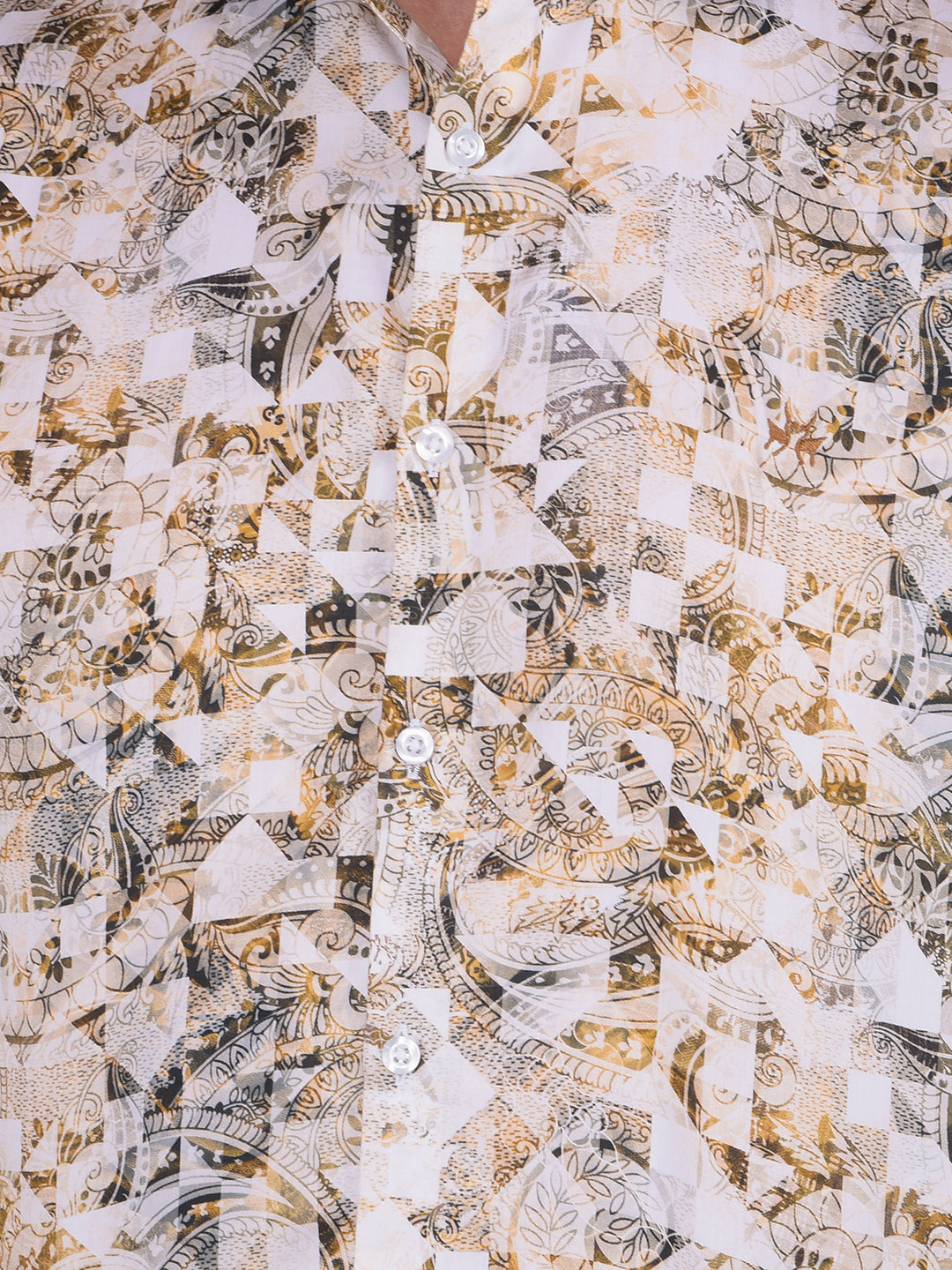 White Printed Shirt-Men Shirts-Crimsoune Club