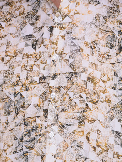White Printed Shirt-Men Shirts-Crimsoune Club