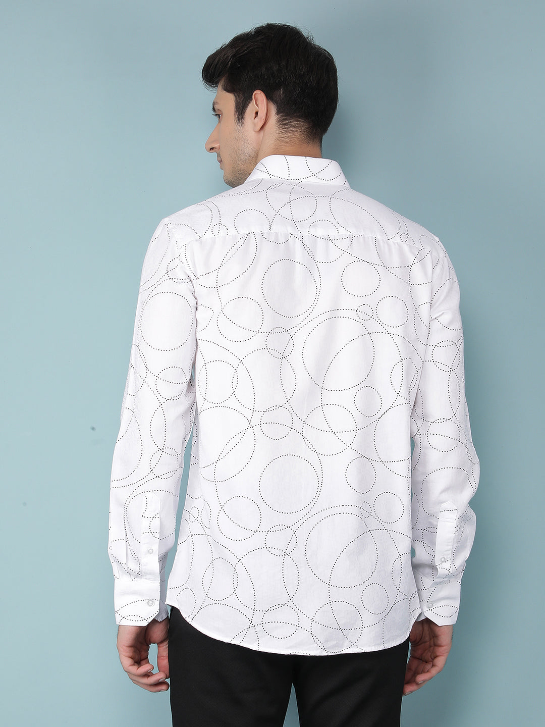 White Printed Shirt-Men Shirts-Crimsoune Club