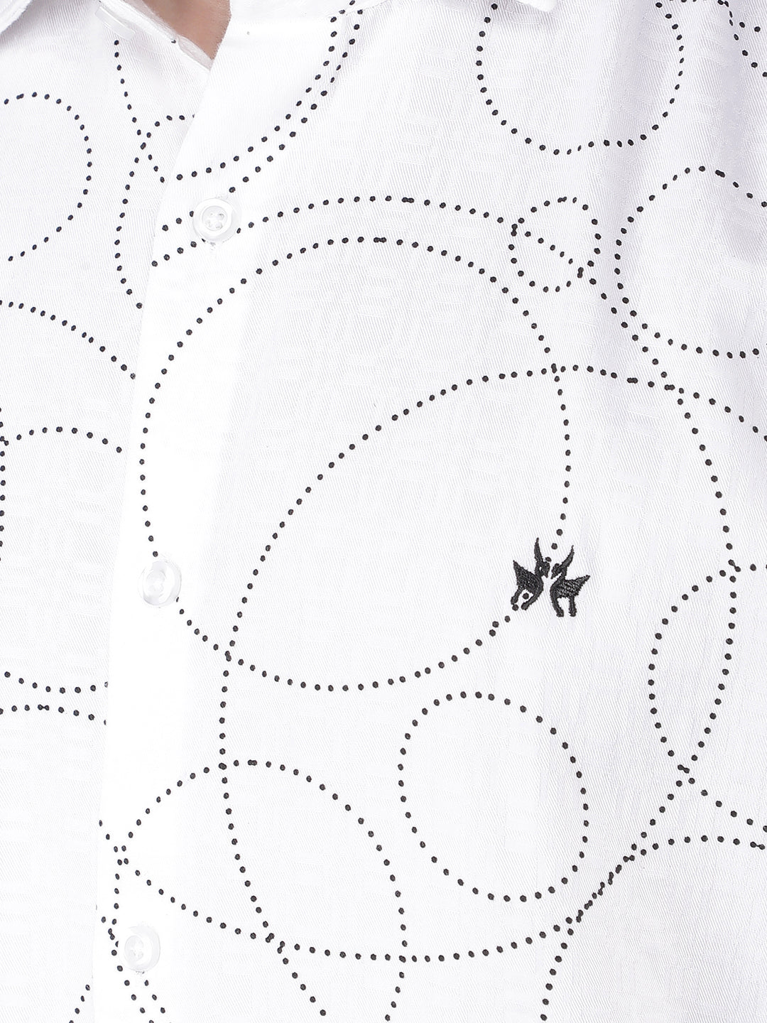 White Printed Shirt-Men Shirts-Crimsoune Club