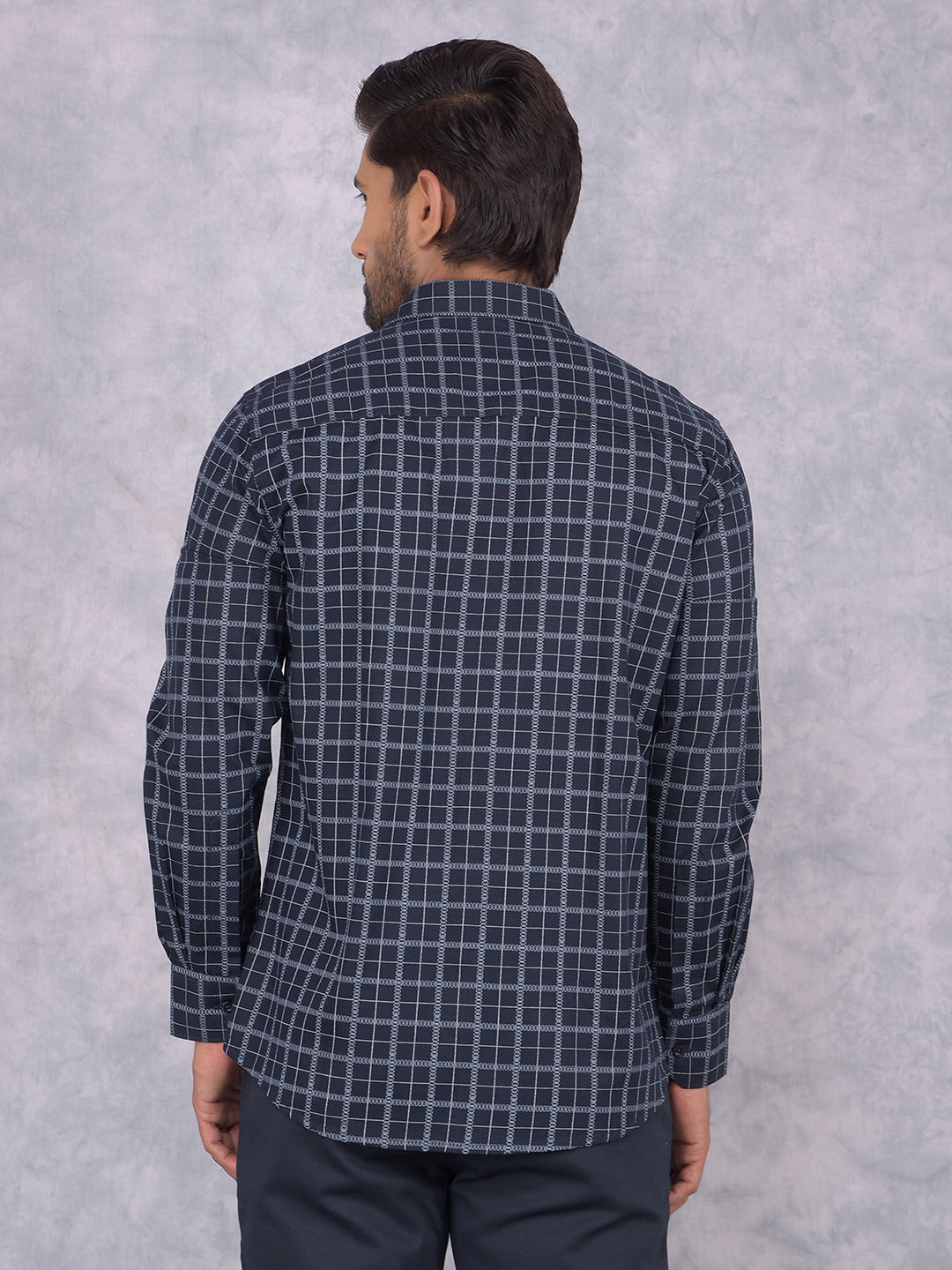 Black Checked Shirt-Men Shirts-Crimsoune Club